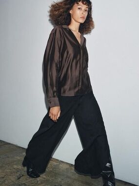 ZW COLLECTION EMBROIDERED POCKET SHIRT
Brand new